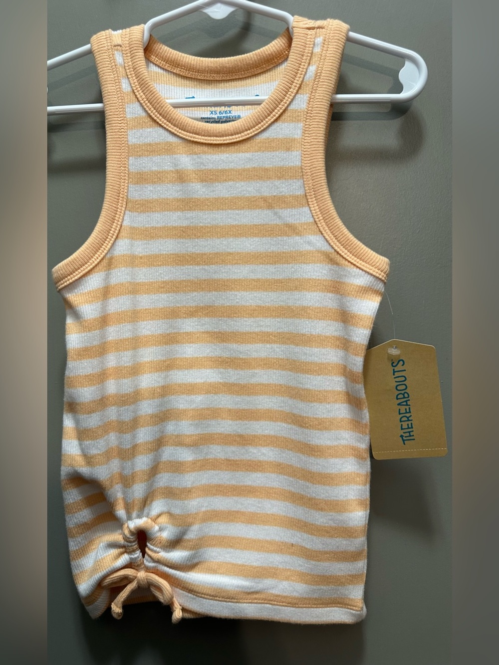 Thereabouts Size XS (6/6X) Ribbed Striped Tank Top NWT